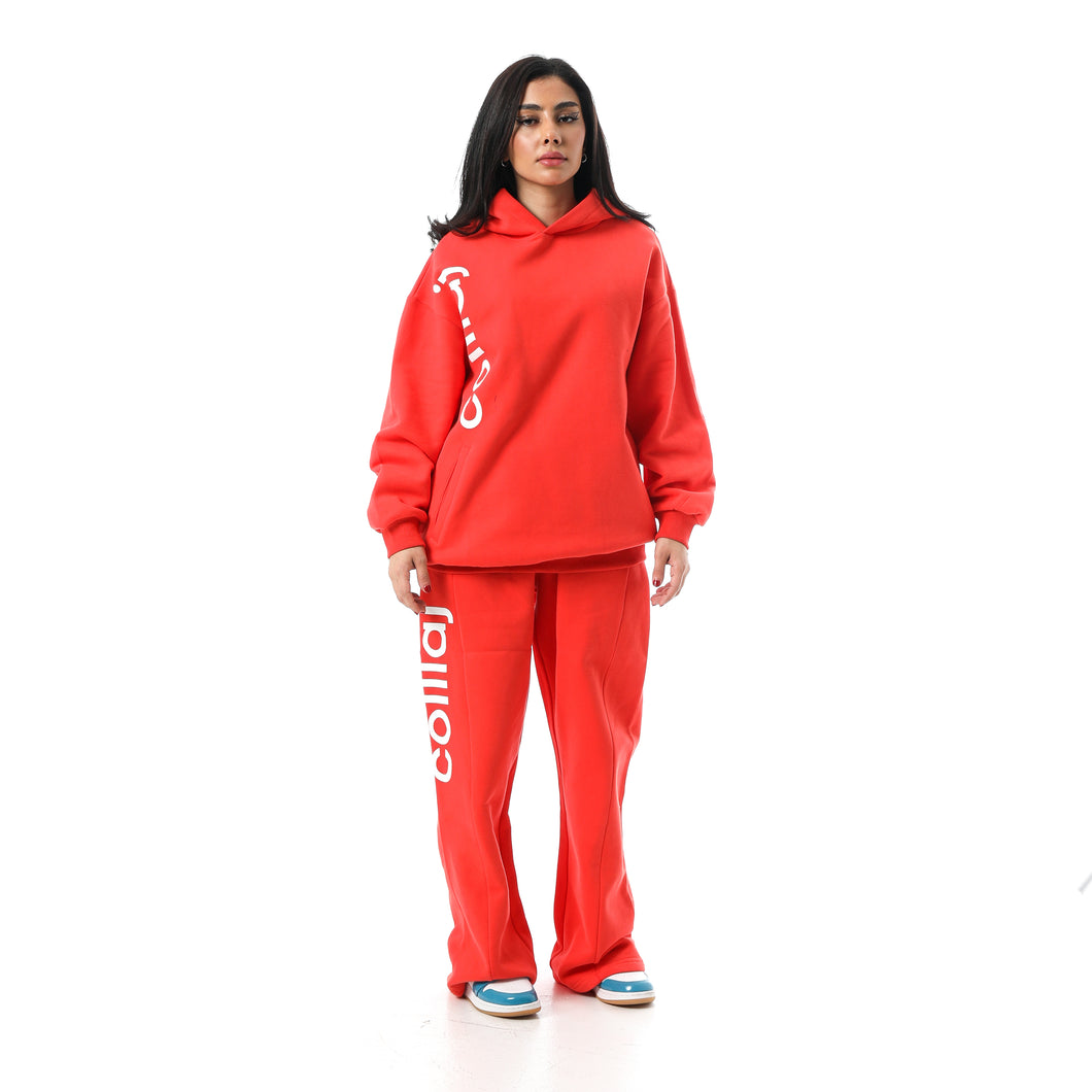 #ROCKET OVERSIZE HOODIE ORANGE